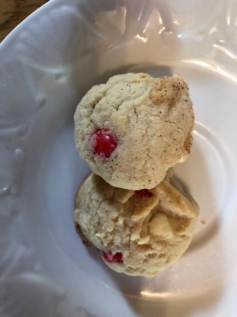 Fireball white chocolate chip cookies