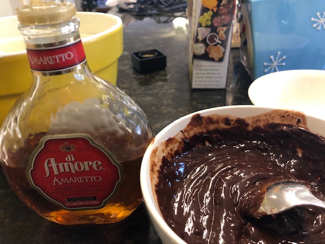 chocolate amaretto mouse napoleon 5