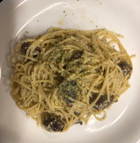 duck bacon carbonara 1